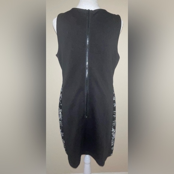 NWT - Available Black & Silver Sequin Cocktail Dress - Size L - Picture 2 of 2